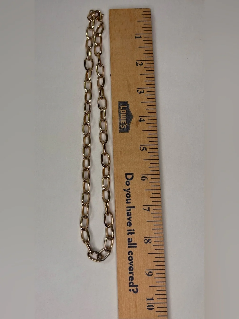 Source Unknown Gold Open Link Necklace